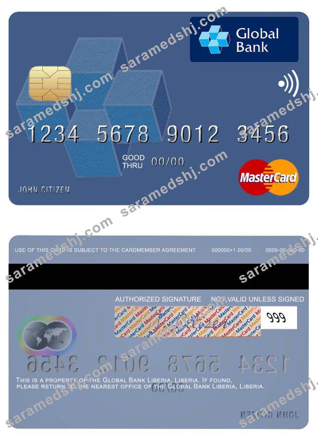 Liberia Global Bank Liberia mastercard
